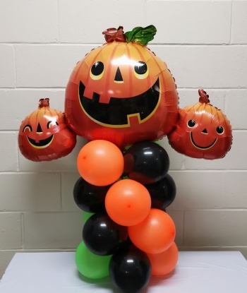 Triple Pumpkin Chuckin Halloween Stand Up