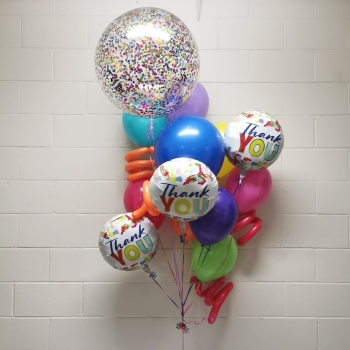Triple Thank You Balloon Bouquet