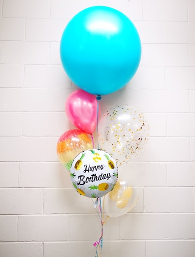 Tropical Birthday Nova Balloon Bouquet