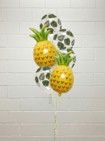 Tropical Pineapple Vacation Balloon Bouquet