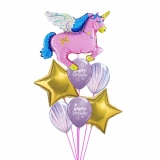 Unicorn Agate Sparkle Balloon Bouquet
