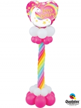 7FT Unicorn Birthday Column INDOOR