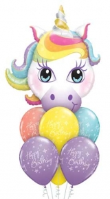 Unicorn Birthday Balloon Bouquet 1 