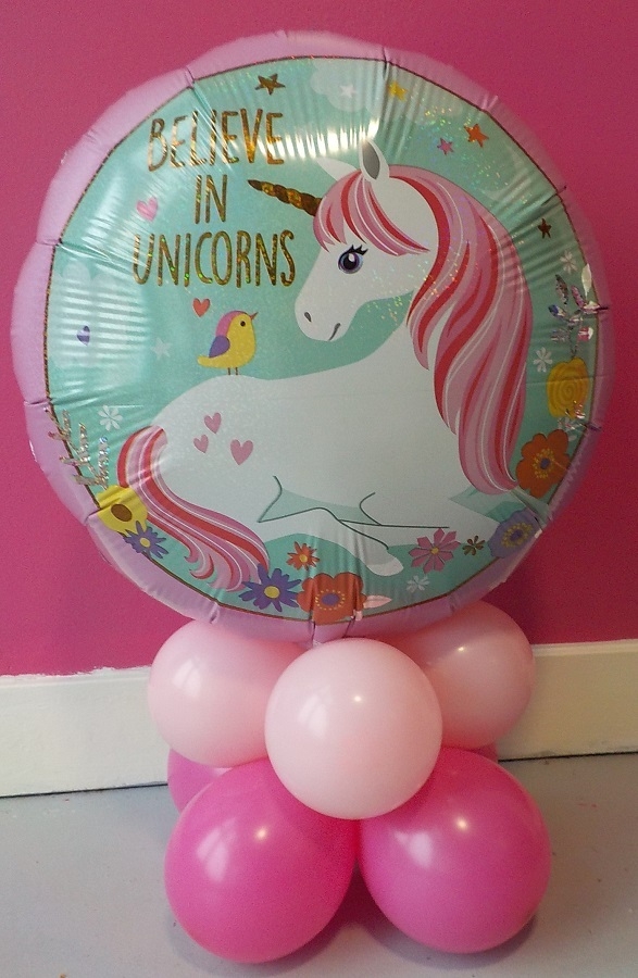 Unicorn Pink Balloon Centerpiece 26 