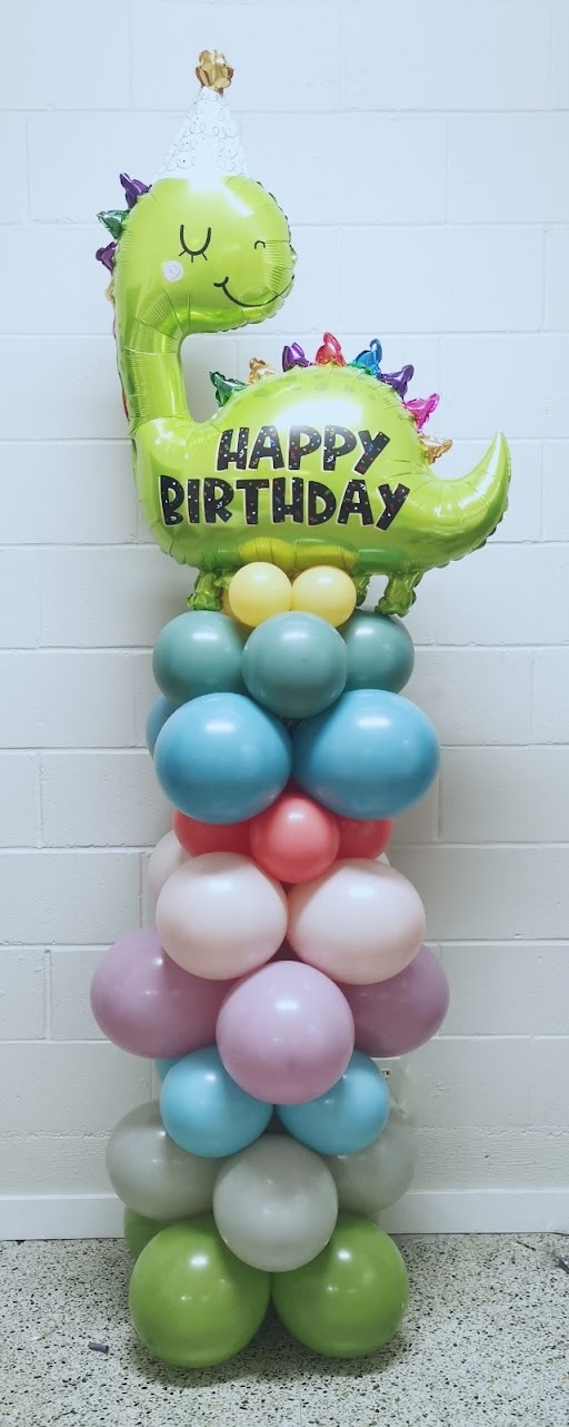 Water Weight Dinosaur Birthday Stand Up - No Internal Structure