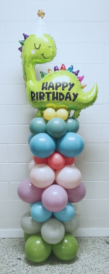 Water Weight Dinosaur Birthday Stand Up - No Internal Structure