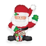 Waving Santa Foil Balloon