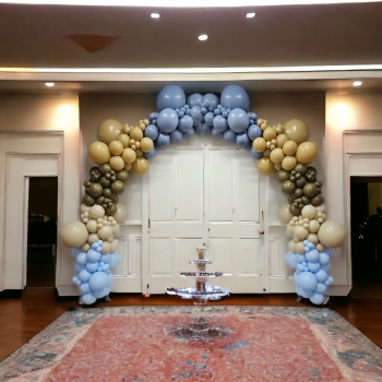[8x10FT] 5 Color Organic Garland Double Arch 