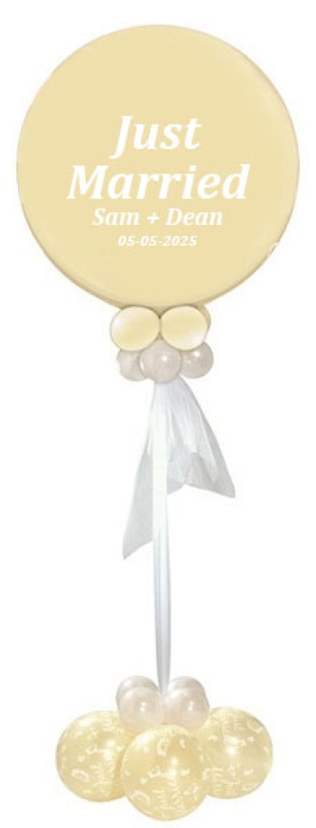 6FT Custom Name Wedding Column Indoor