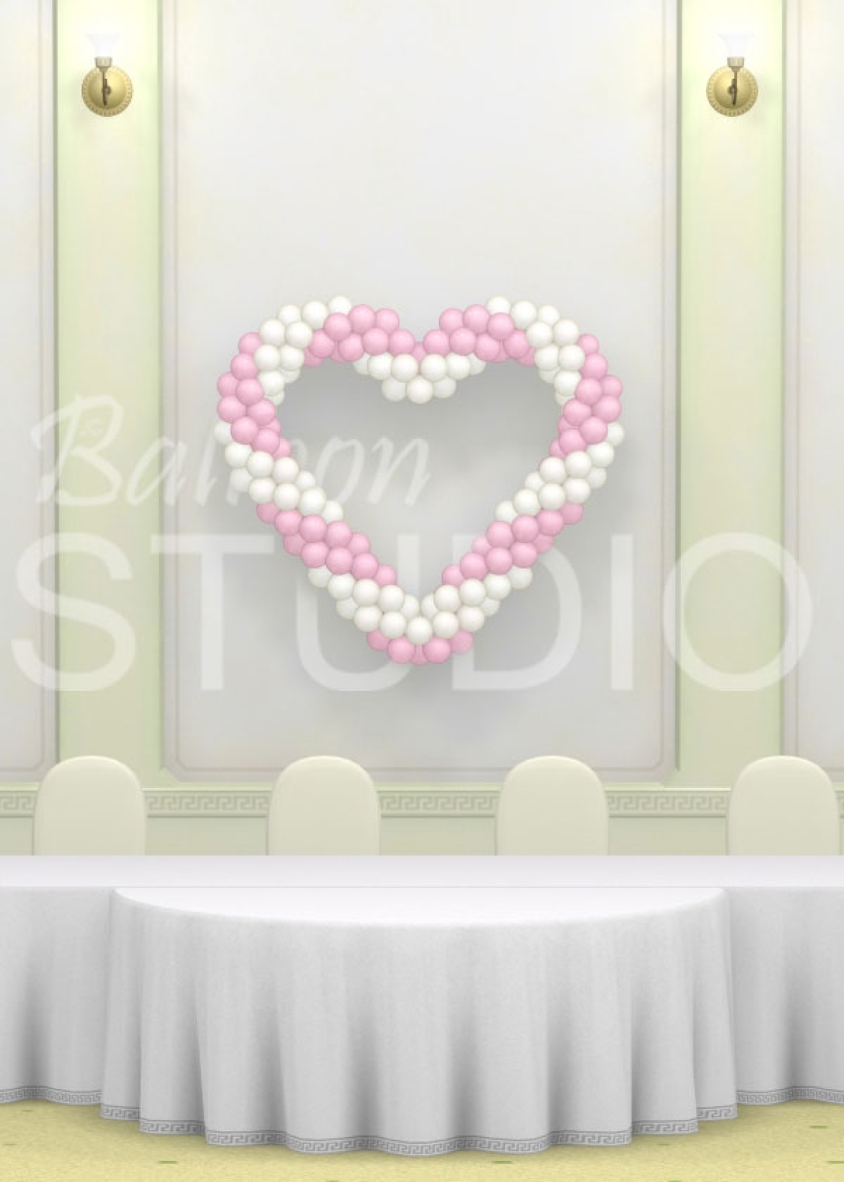 [5FT] Hanging Wedding Wall Heart Decor 