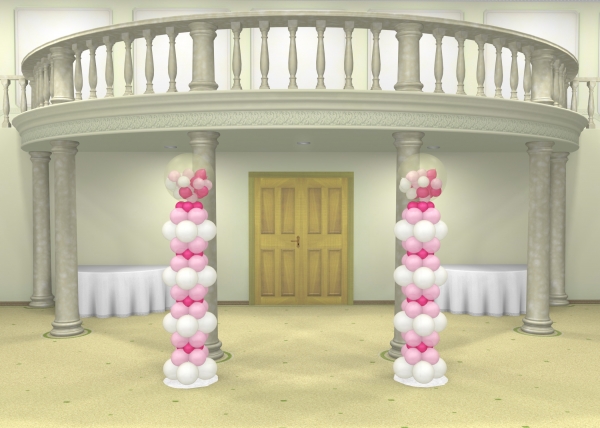 7FT Wedding Column Gumball INDOOR