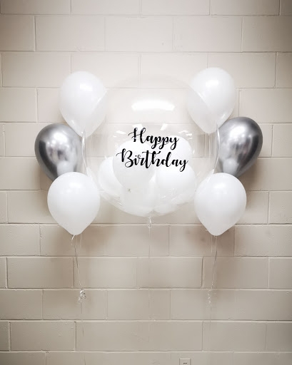 White Happy Birthday Bouquet