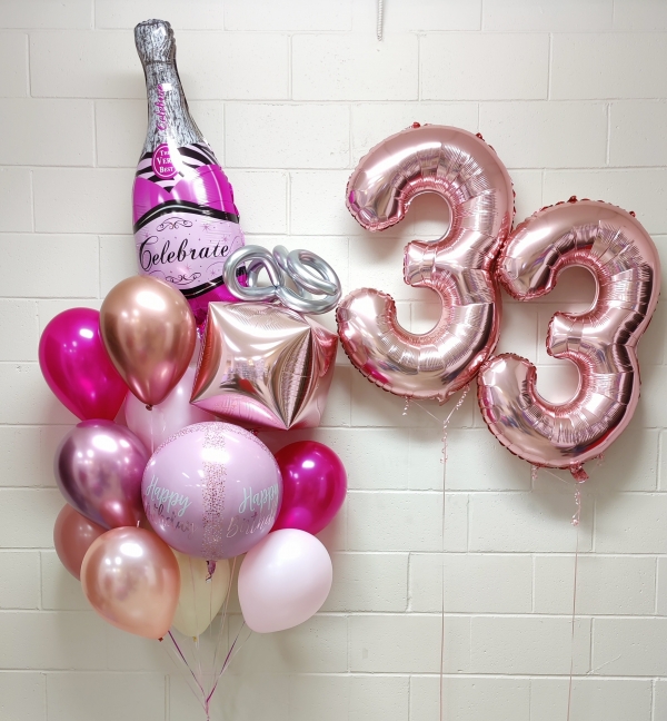 Aged To Perfection Balloon Bunch Pink Edition