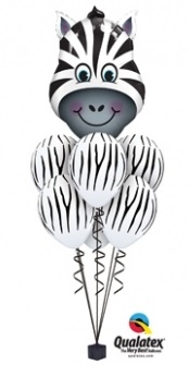 Zebra Balloon Bouquet 32